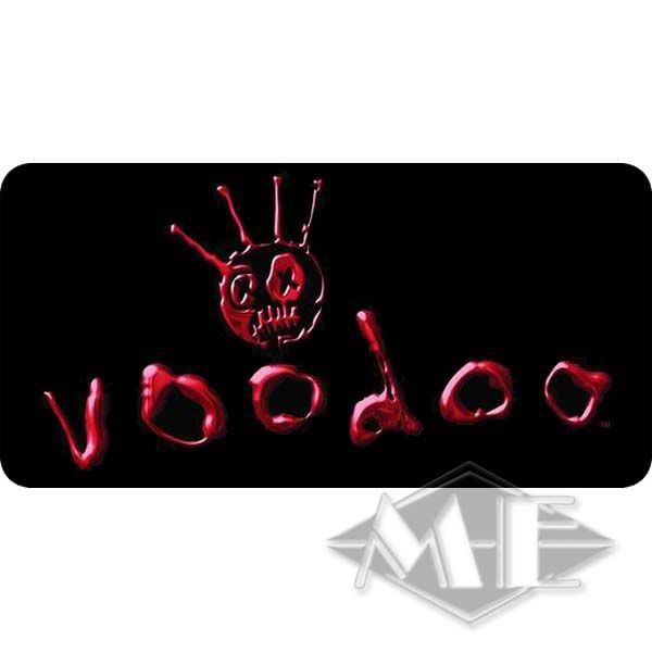 Voodoo Aufkleber, voodoo auf schwarz