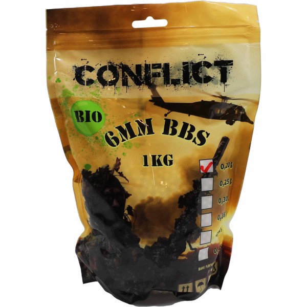 CONFLICT BIO BBs 6mm 0,20g 1kg Beutel