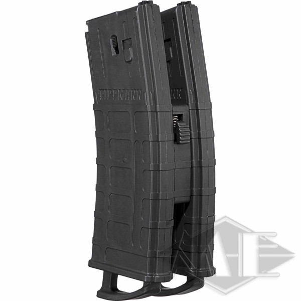 Tippmann TMC Magazin mit Magazinverbinder, schwarz - 2er Pack