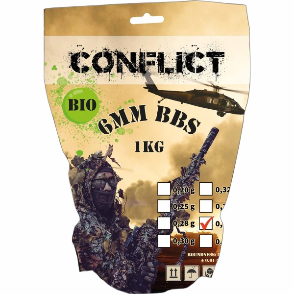 CONFLICT BIO BBs 6mm 0,40g 1kg Beutel