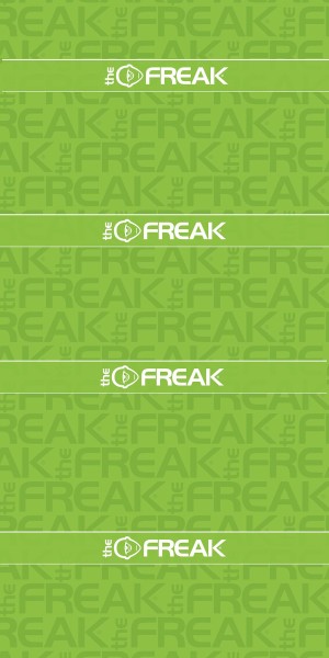 Gitterwand Banner "Freak" 100 x 200cm