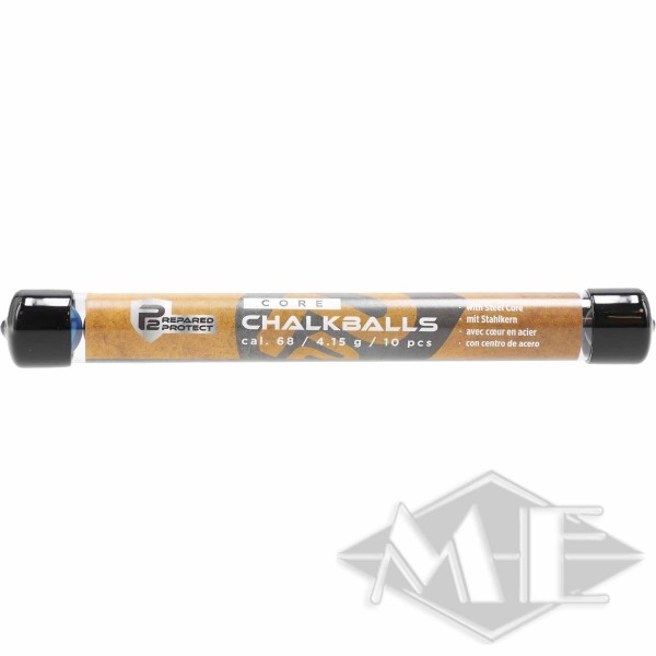 Umarex cal.68 Kreidebälle "T4E P2P Core Chalk Ball", BLK-BLU 10er Röhrchen