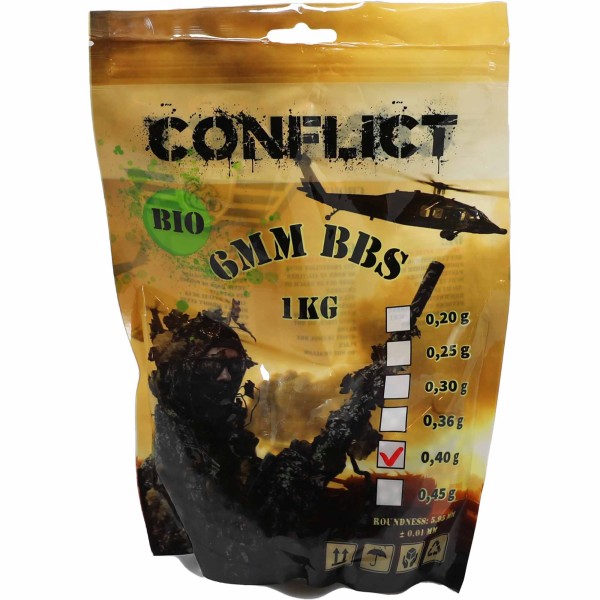 CONFLICT BIO BBs 6mm 0,40g 1kg Beutel