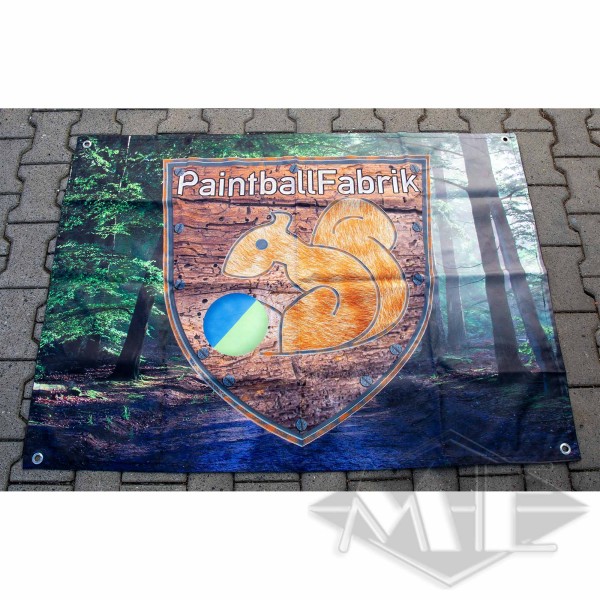 Banner "PaintballFabrik" 140 x 100cm