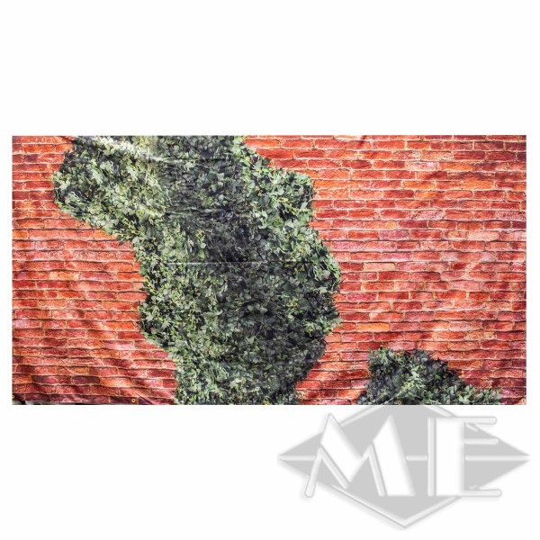 Bauzaun-Banner "Ziegelwand - Mitte" 335 x 180 cm