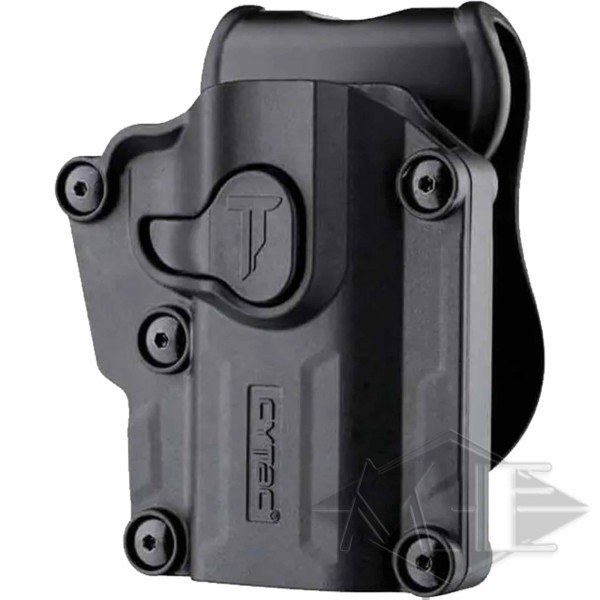 Cytac Mega-fit Universal-Holster für Rechtshänder Schwarz